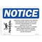 Signmission OSHA Sign, 10" H, Rigid Plastic, Rotating Auger Inside This Hopper Sign With Symbol, Landscape OS-NS-P-1014-L-18129 - alternate 1